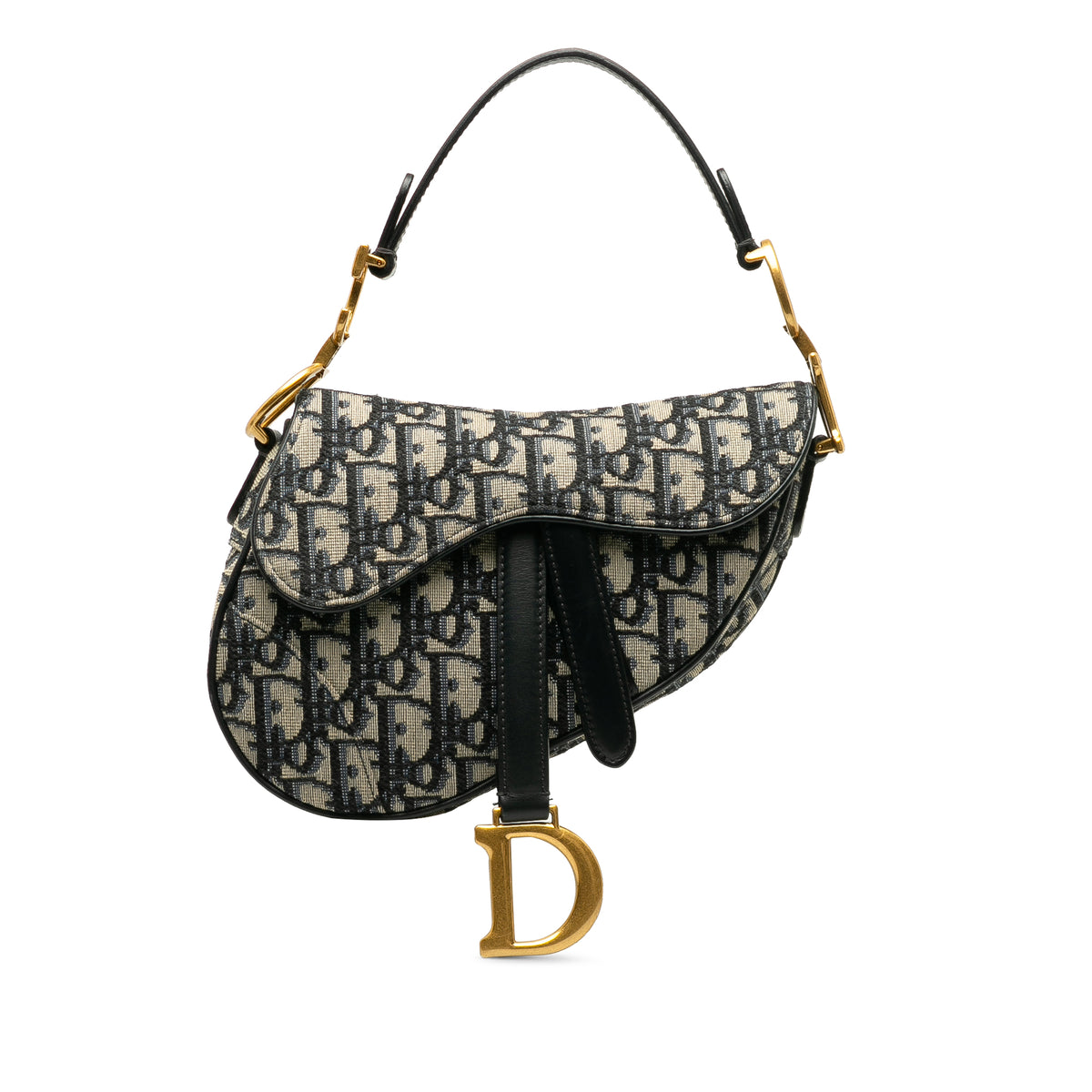 Mini Oblique Canvas Saddle Bag