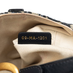 Mini Oblique Canvas Saddle Bag
