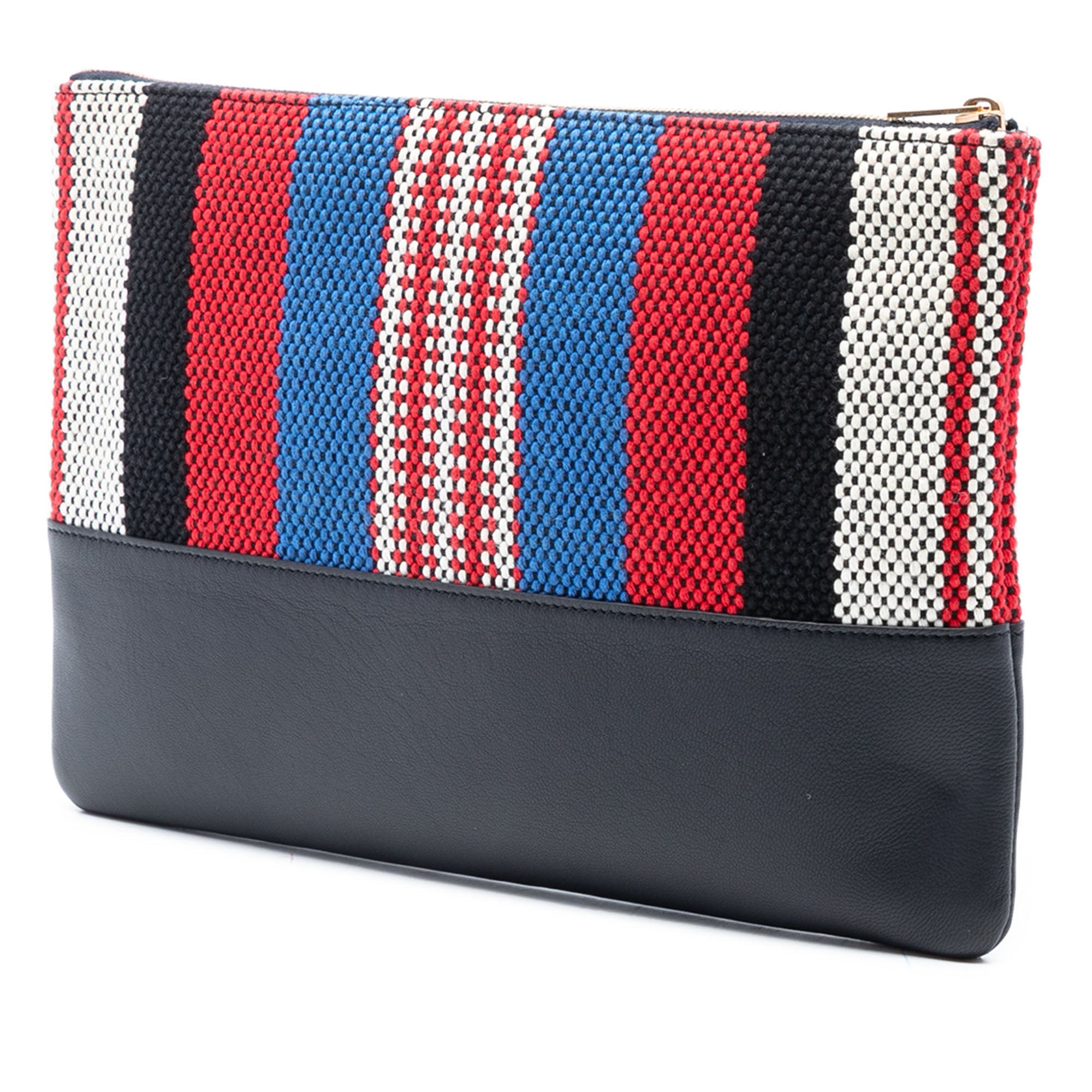 Canvas Striped Solo Pouch