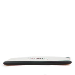 M Canvas Navy Clip Clutch