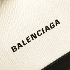 M Canvas Navy Clip Clutch