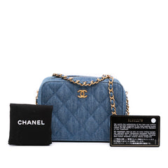 Quilted Denim Pearl Crush Camera Bag