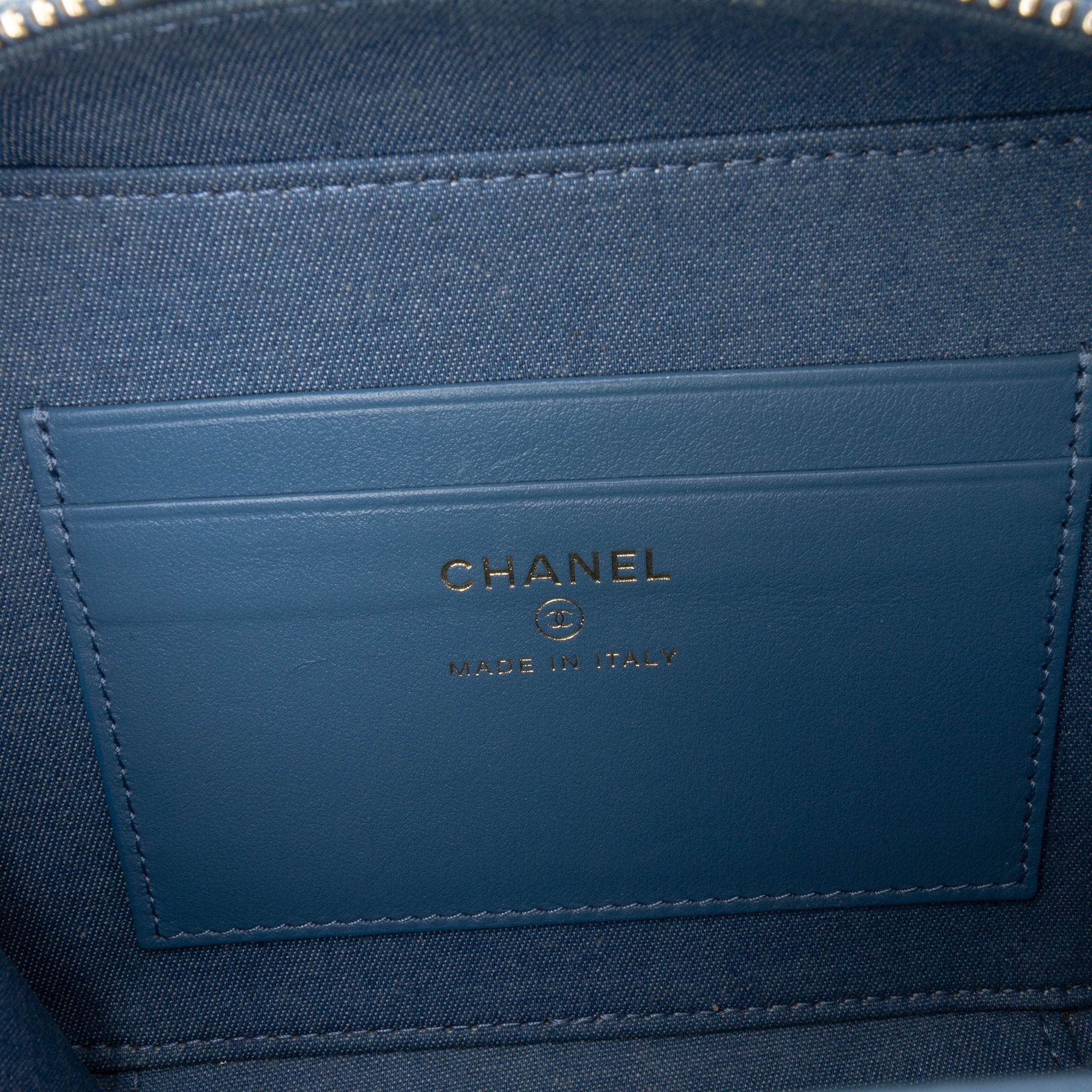 Quilted Denim Pearl Crush Camera Bag