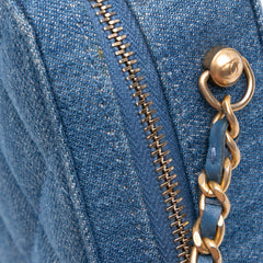Quilted Denim Pearl Crush Camera Bag
