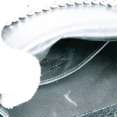 Small Croc Embossed Leather Monogram Kate Tassel Crossbody