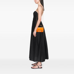 Mini Zucca Embossed Leather Baguette Satchel