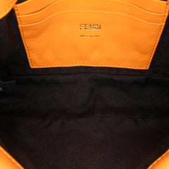 Mini Zucca Embossed Leather Baguette Satchel