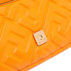 Mini Zucca Embossed Leather Baguette Satchel