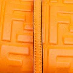 Mini Zucca Embossed Leather Baguette Satchel