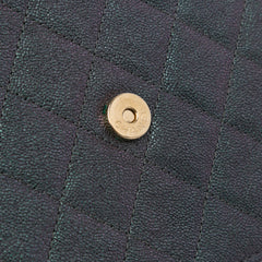 Quilted Caviar Square Wallet on Chain