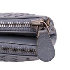 Nappa Intrecciato Double Zip Clutch