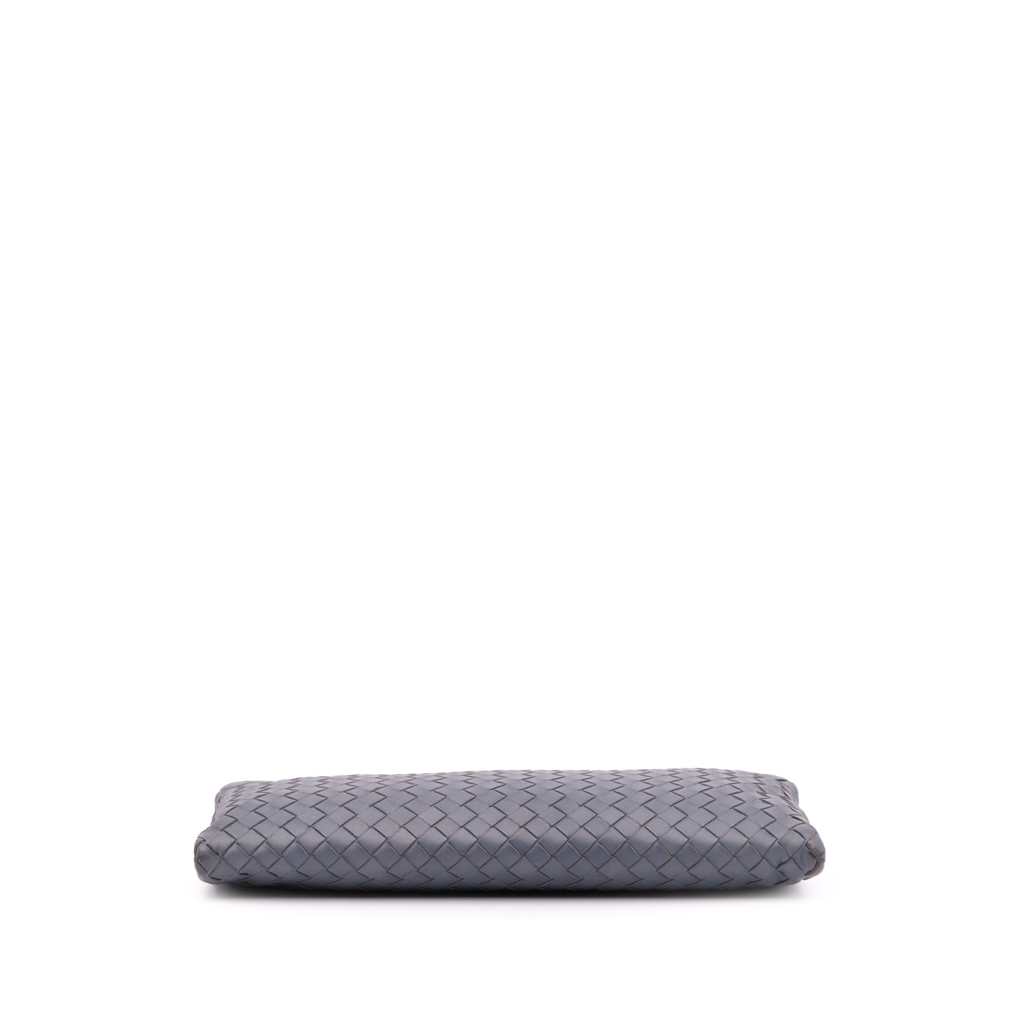 Nappa Intrecciato Double Zip Clutch