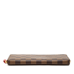 Damier Ebene Clemence Zippy Wallet