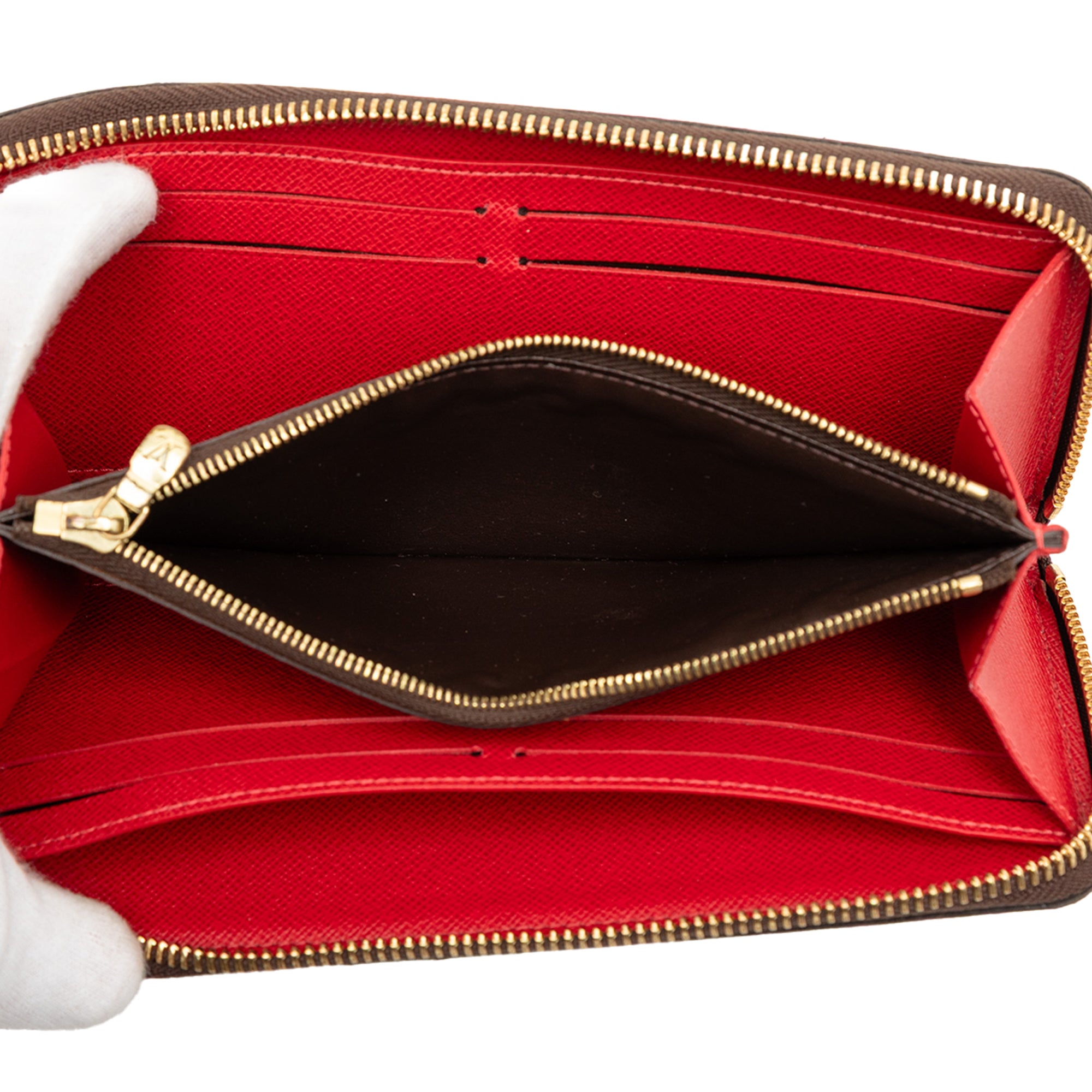 Damier Ebene Clemence Zippy Wallet