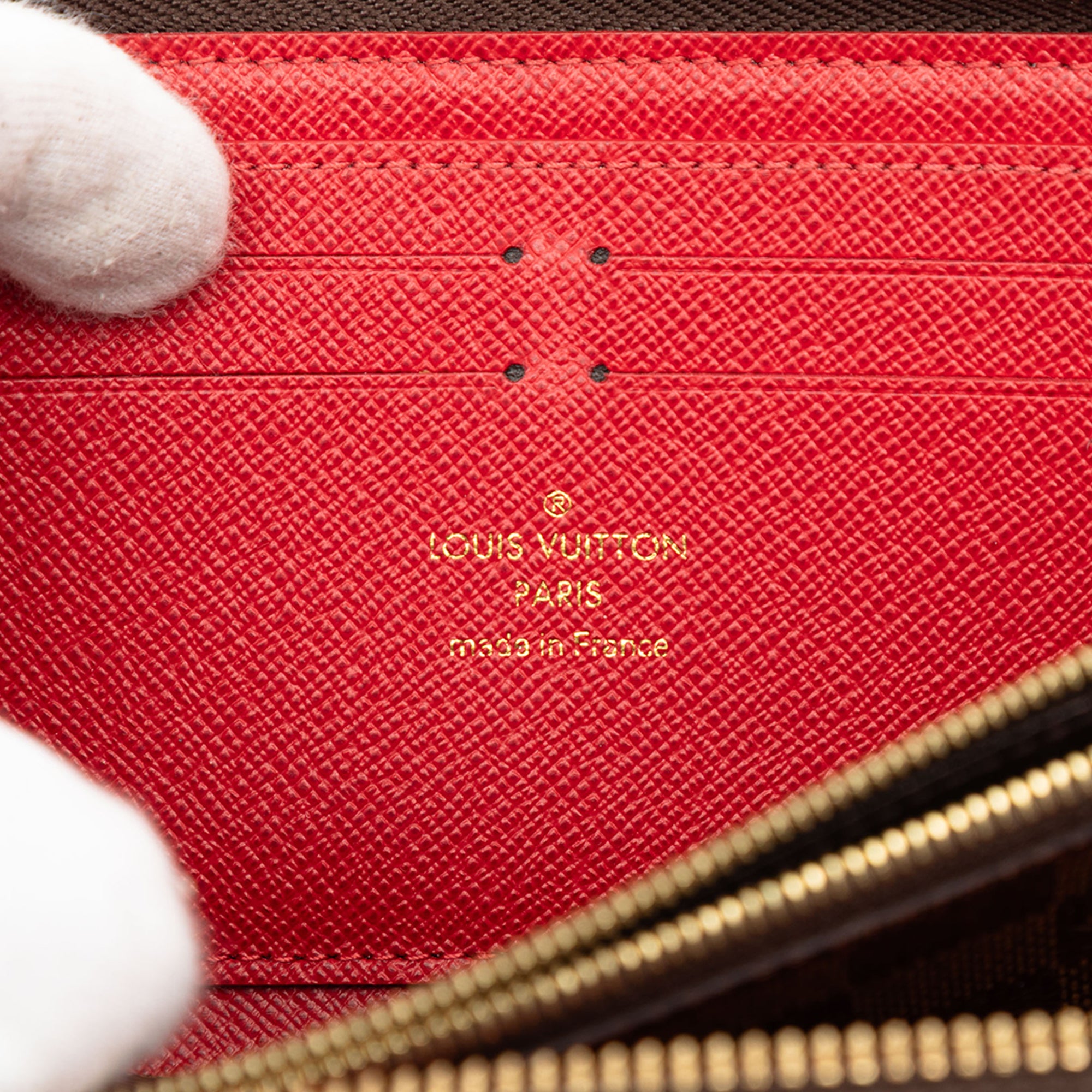 Damier Ebene Clemence Zippy Wallet