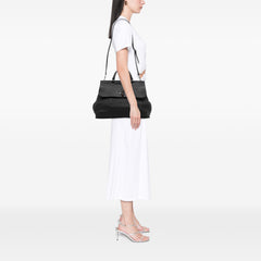 Large Leather Bamboo Daily Satchel