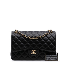 Jumbo Classic Lambskin Double Flap