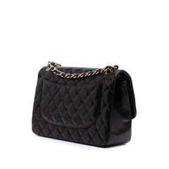 Jumbo Classic Lambskin Double Flap