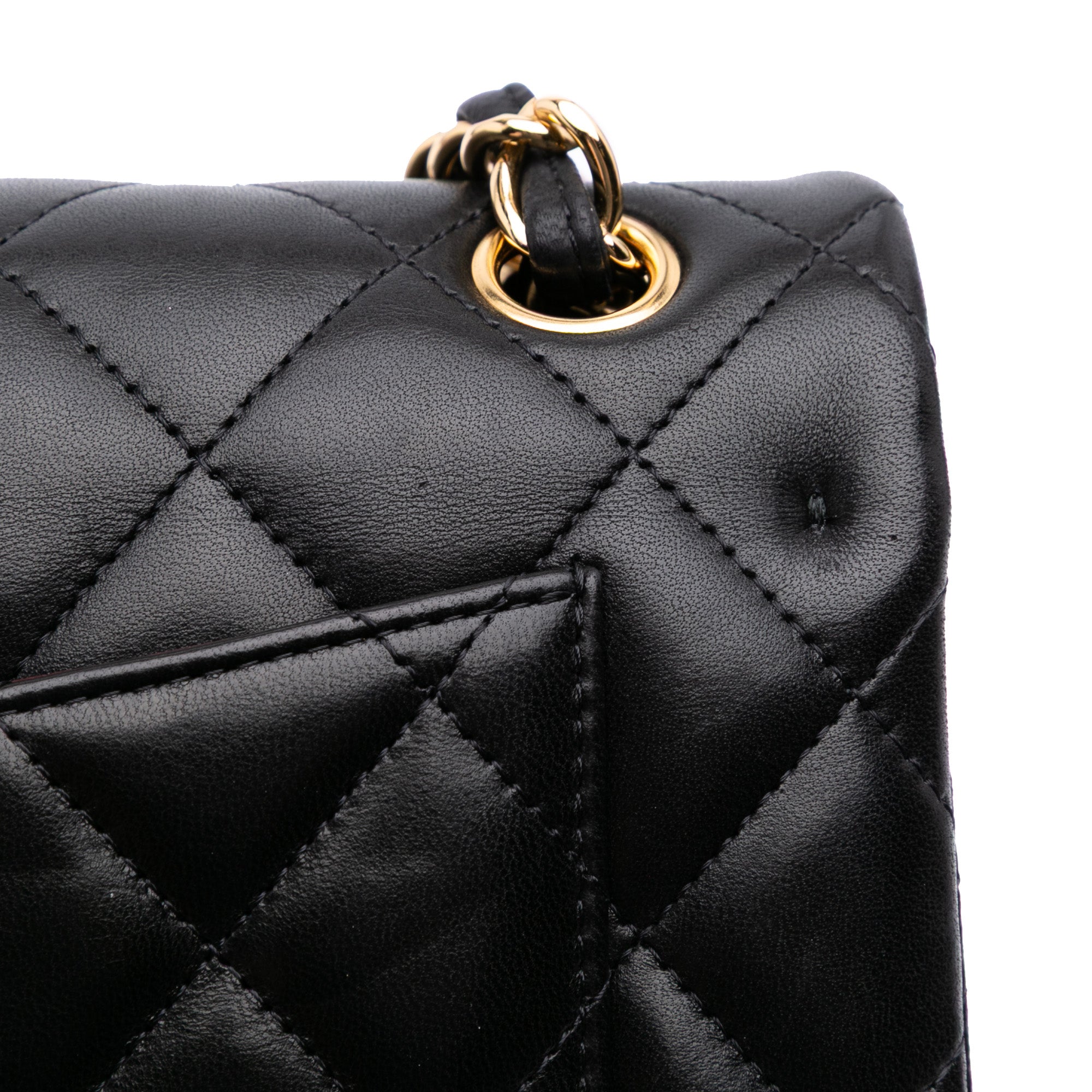 Jumbo Classic Lambskin Double Flap