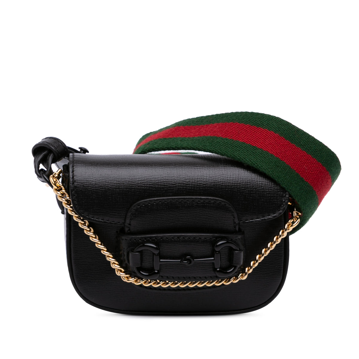 Mini Leather Horsebit 1955 Web Satchel