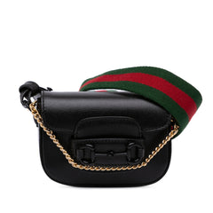 Mini Leather Horsebit 1955 Web Satchel