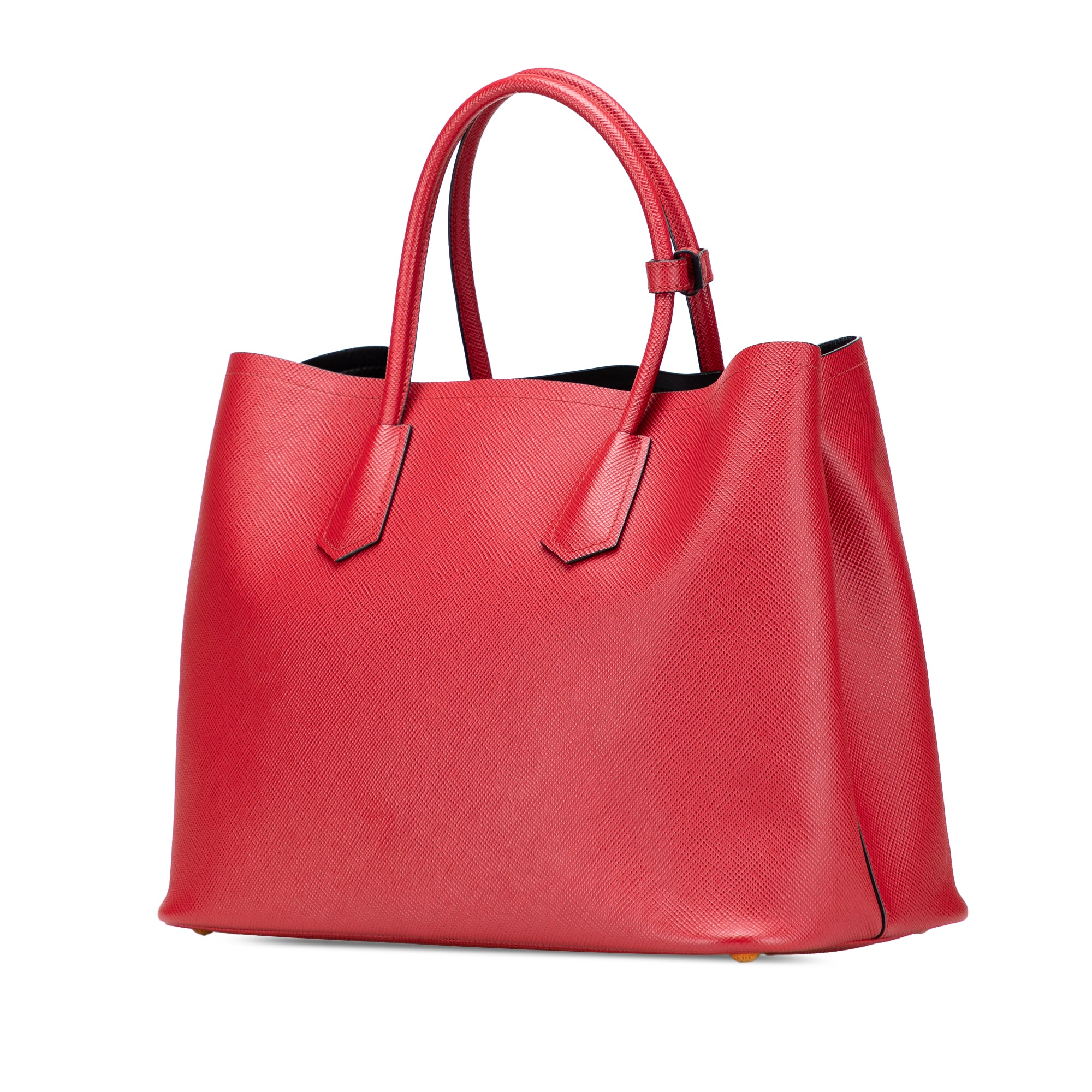 Medium Saffiano Cuir Double Satchel