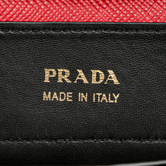 Medium Saffiano Cuir Double Satchel