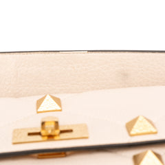 Large Grained Calfskin Roman Stud Satchel