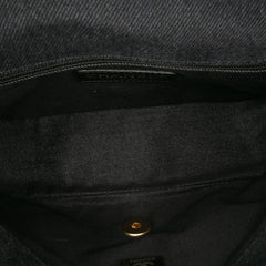 Mini Rectangular Quilted Denim Mood Flap