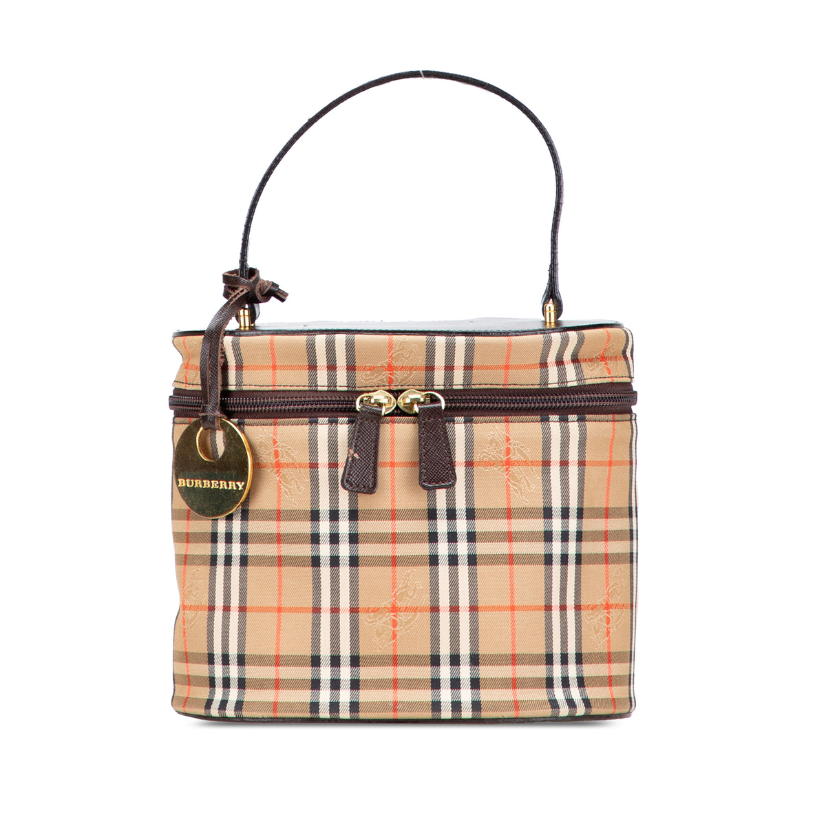 Haymarket Check Canvas Vanity Bag