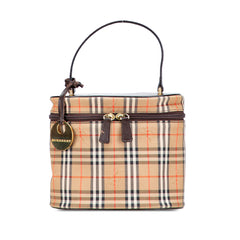 Haymarket Check Canvas Vanity Bag