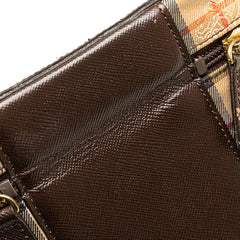 Haymarket Check Canvas Vanity Bag