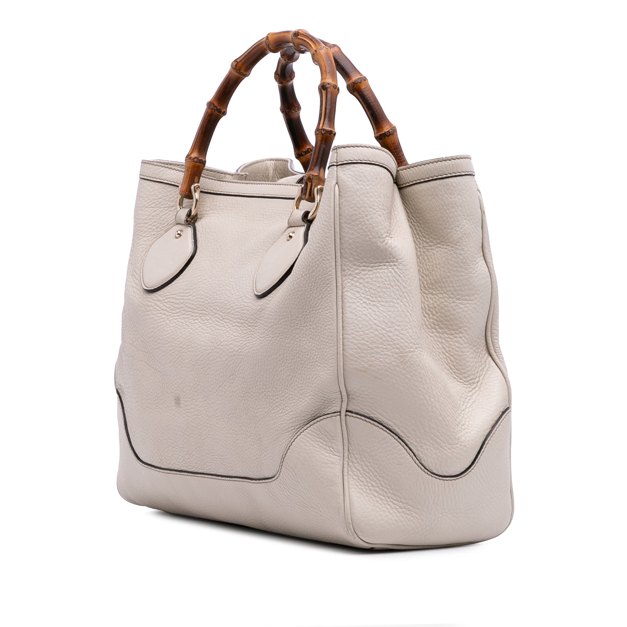 Medium Leather Bamboo Diana Tote