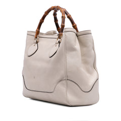 Medium Leather Bamboo Diana Tote