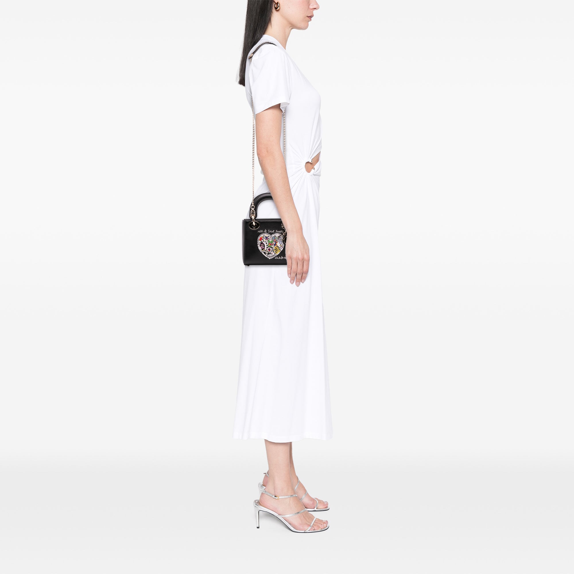 Niki De Saint Phalle Mini Calfskin Heart Lady Dior