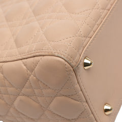 Large Lambskin Cannage Lady Dior