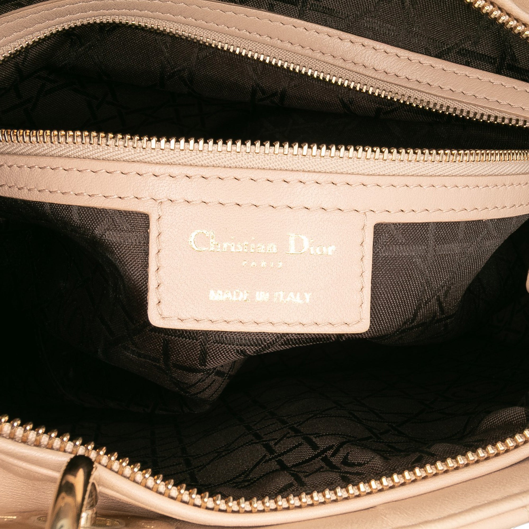 Large Lambskin Cannage Lady Dior