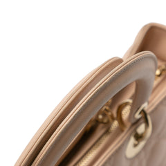 Large Lambskin Cannage Lady Dior