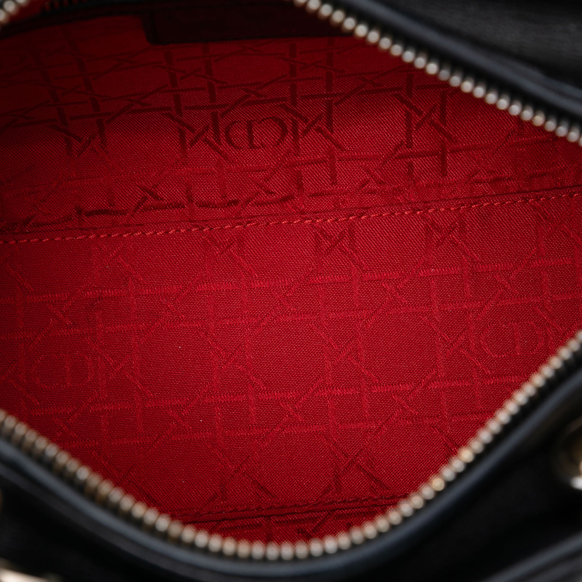 Medium Lambskin Cannage Lady Dior