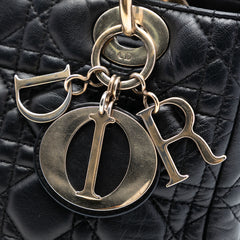 Medium Lambskin Cannage Lady Dior