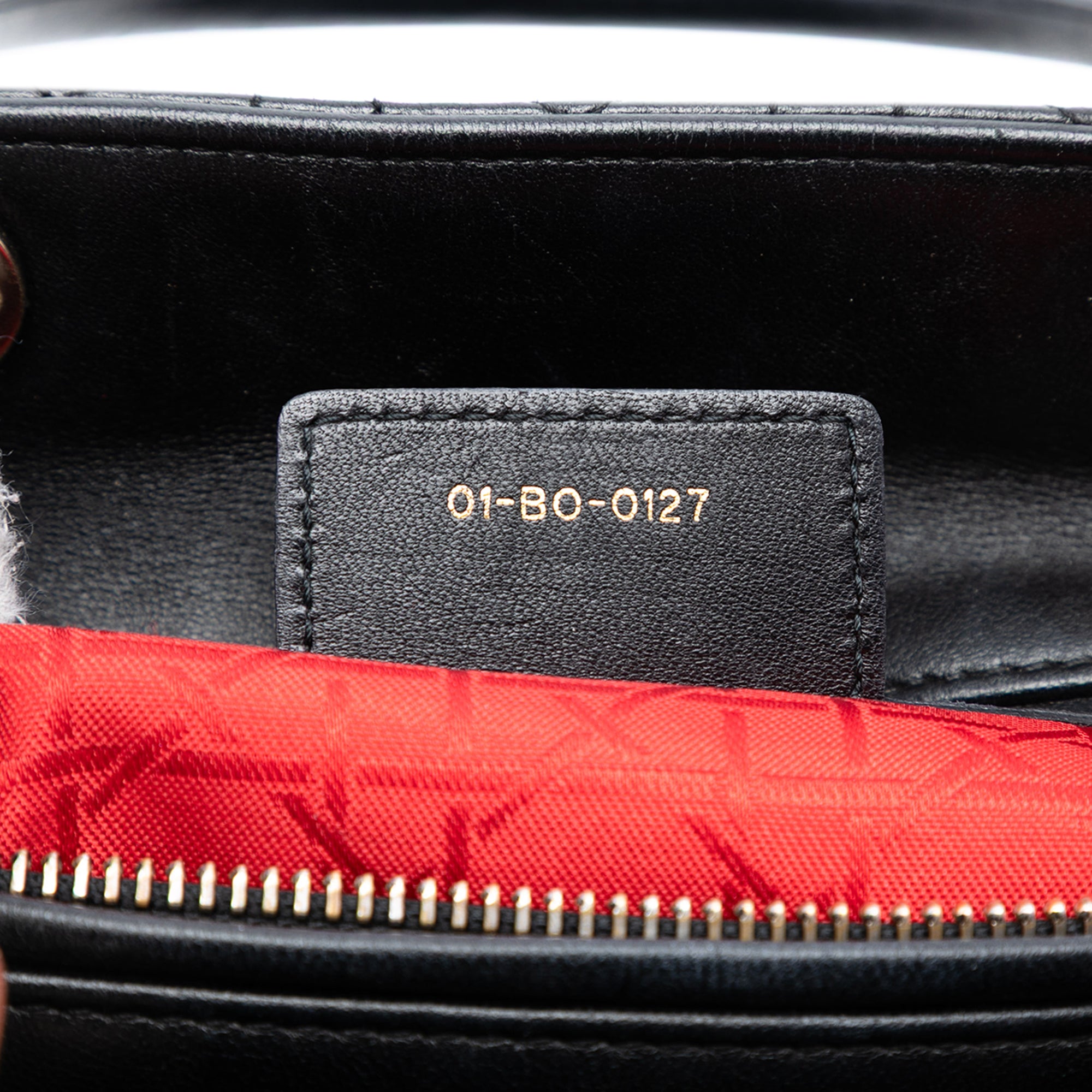 Medium Lambskin Cannage Lady Dior