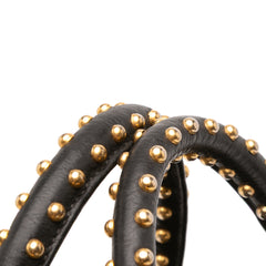 Glace Calf Studded Satchel