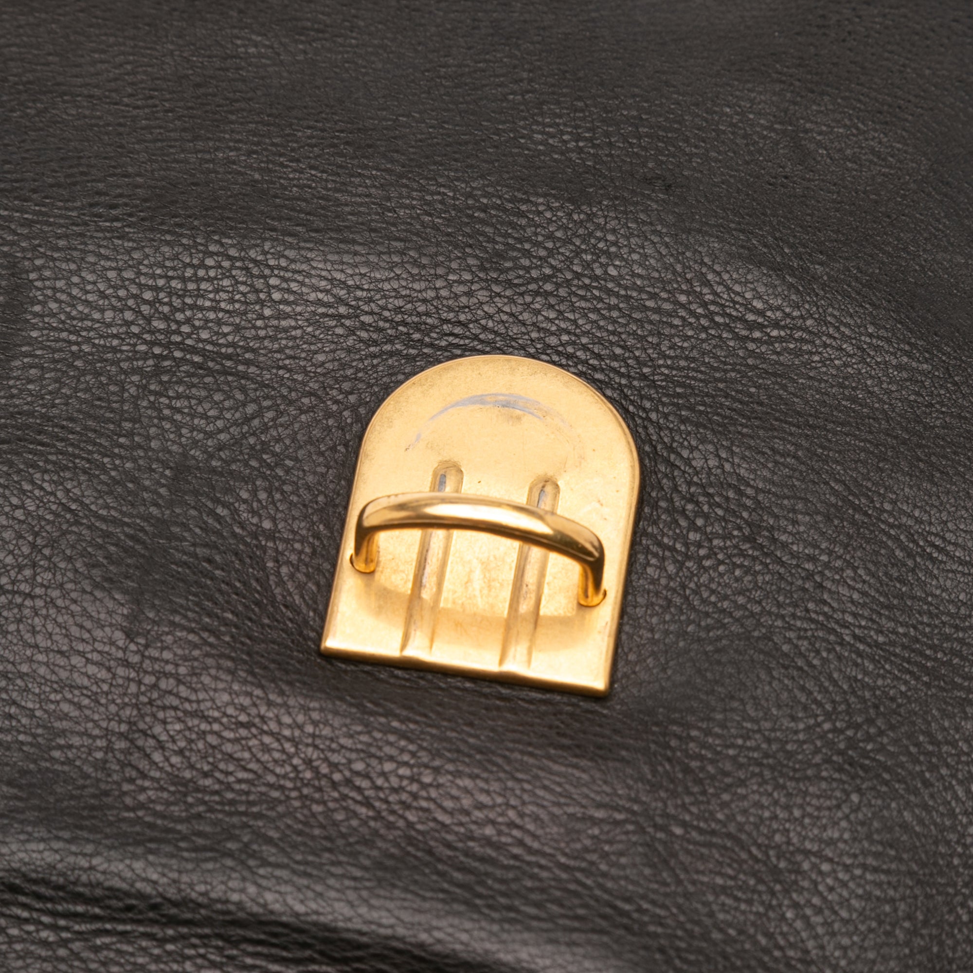Glace Calf Studded Satchel