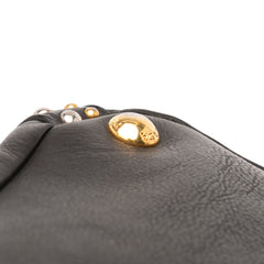Glace Calf Studded Satchel