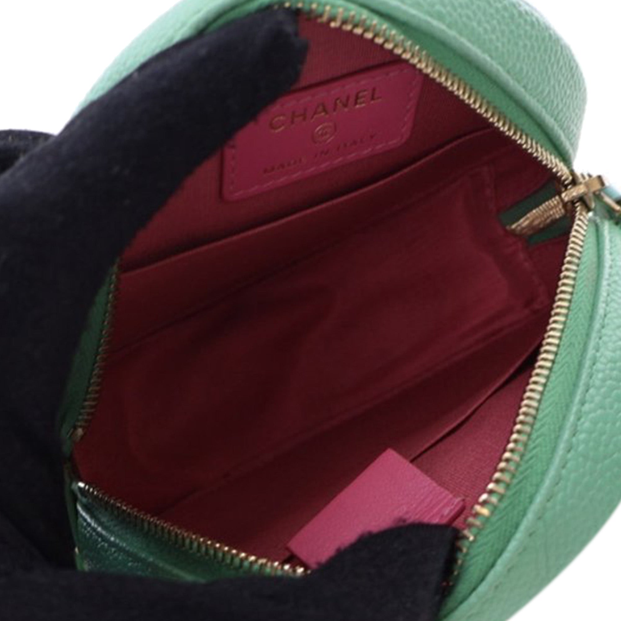 Tricolor Caviar CC Filigree Round Crossbody