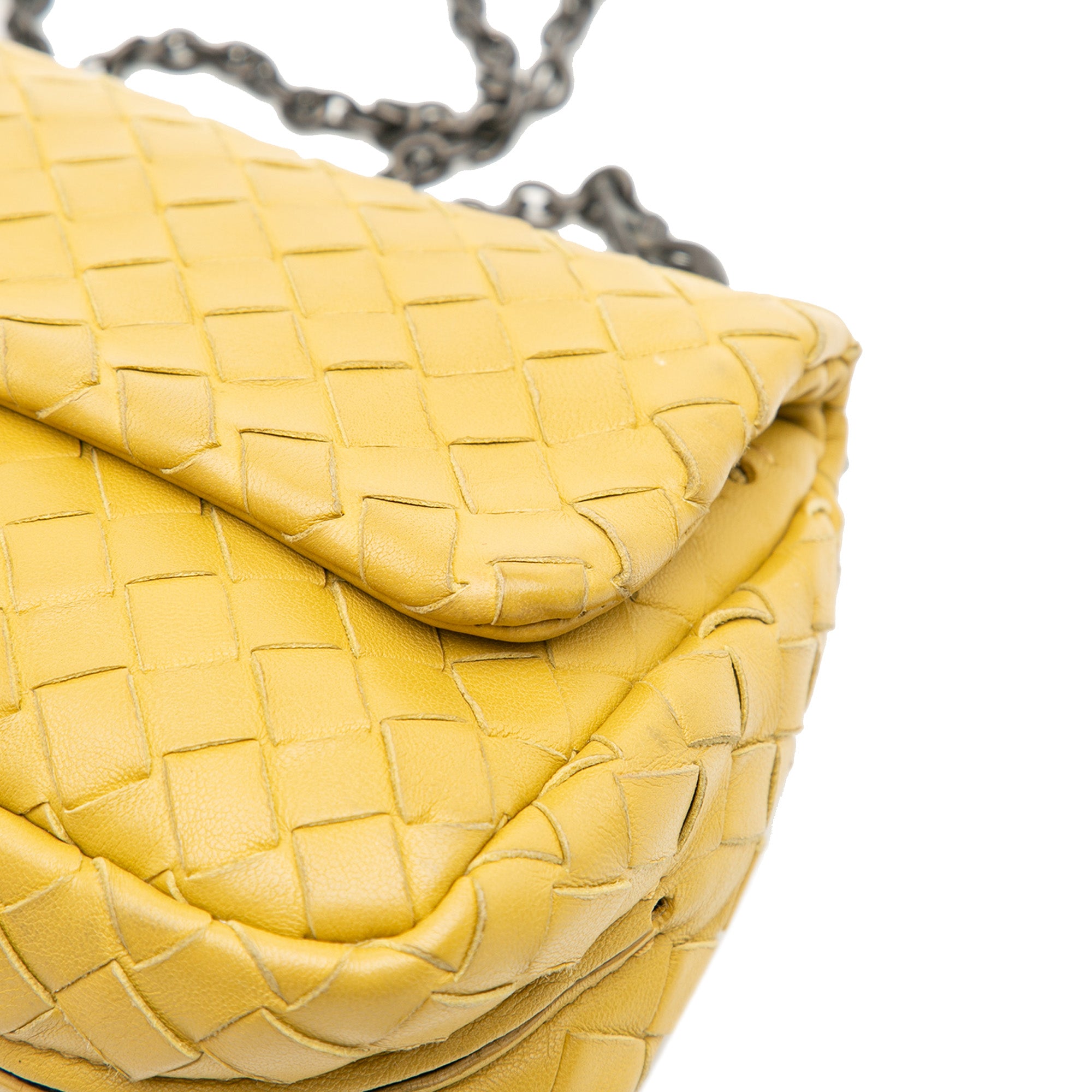 Mini Nappa Intrecciato Expandable Chain Flap Crossbody