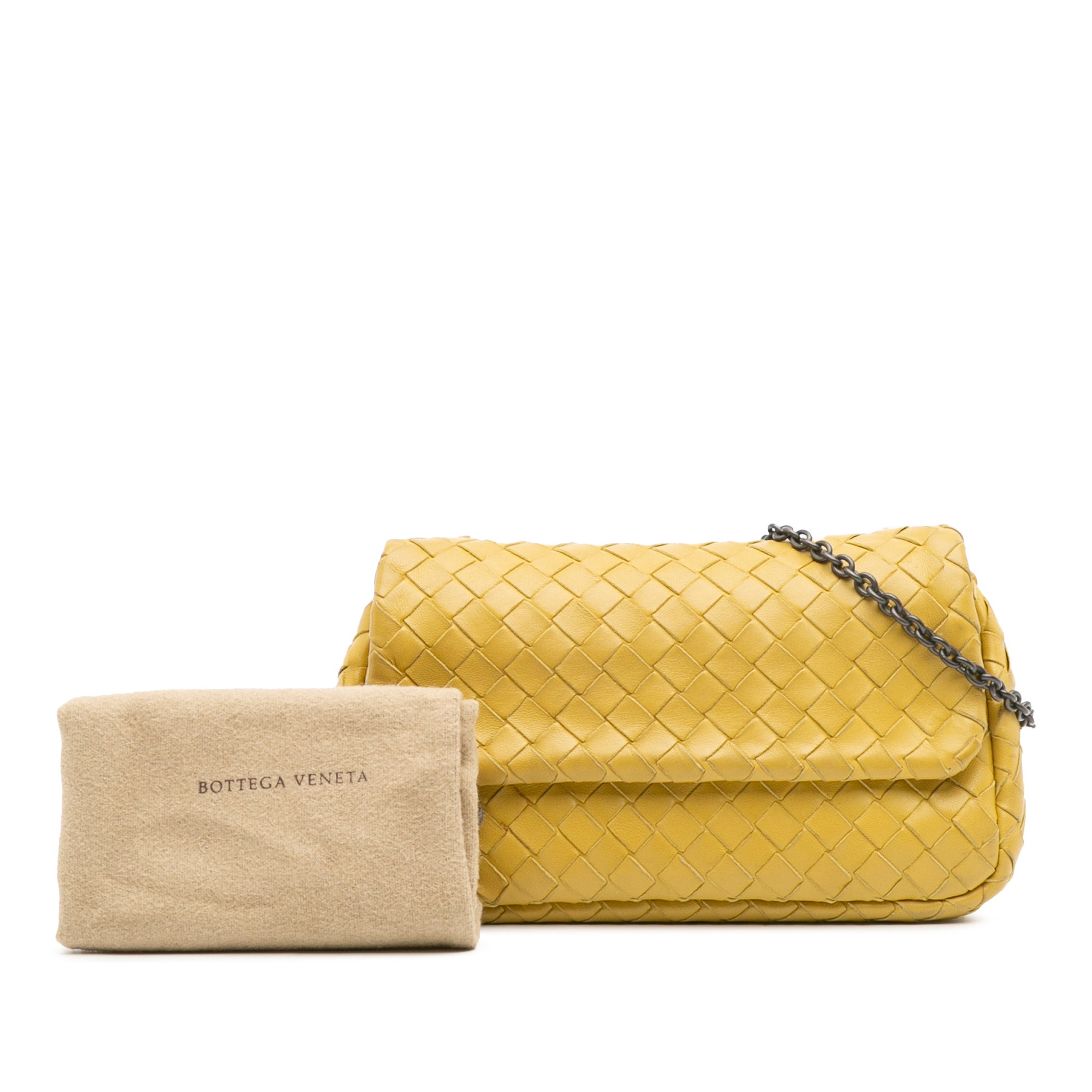 Mini Nappa Intrecciato Expandable Chain Flap Crossbody