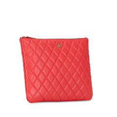 Medium Quilted Lambskin O Case Clutch_1