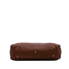 Medium Leather Ride Top Handle Bag