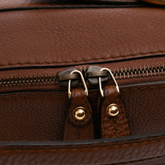 Medium Leather Ride Top Handle Bag